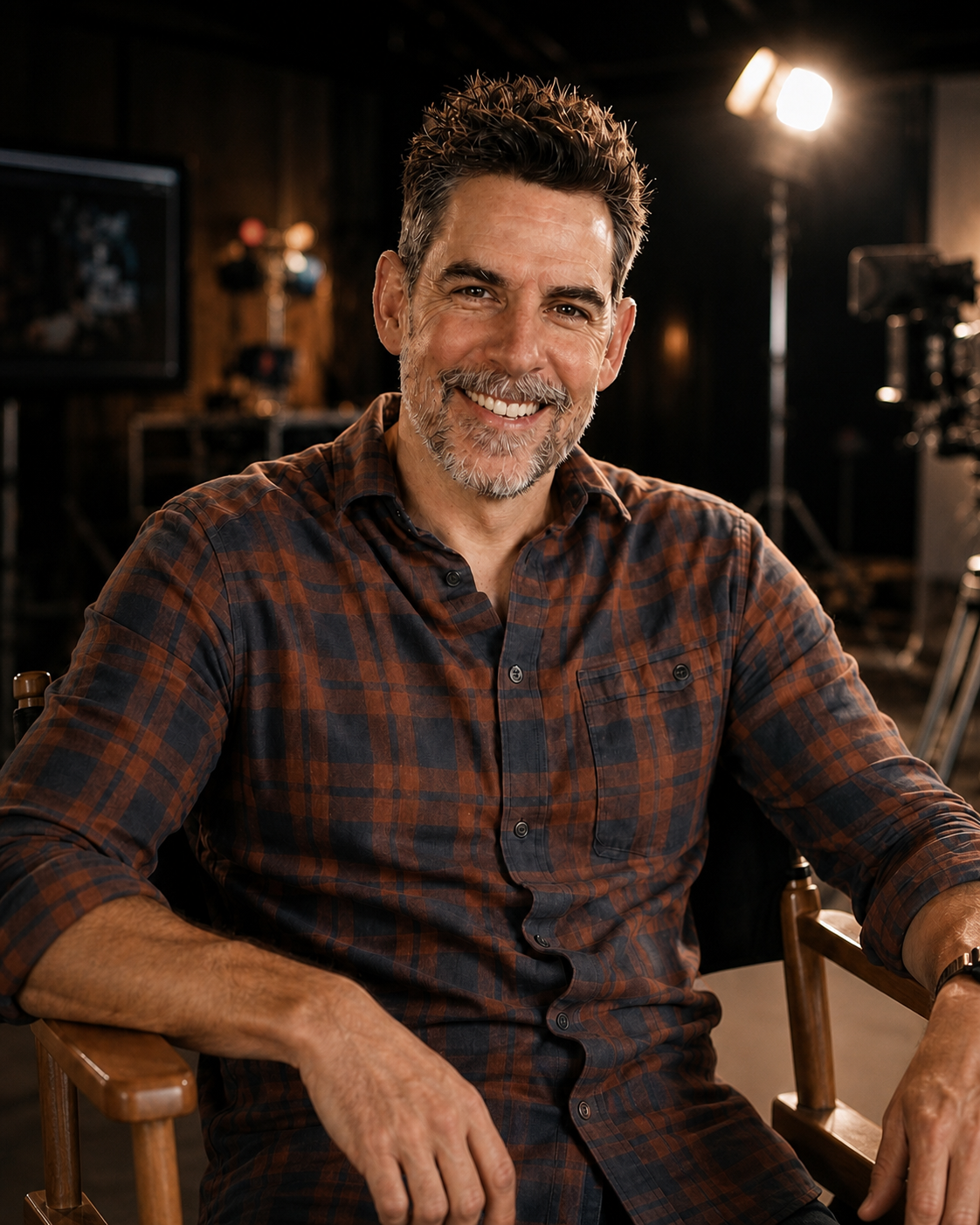 Clint Ross on a film set